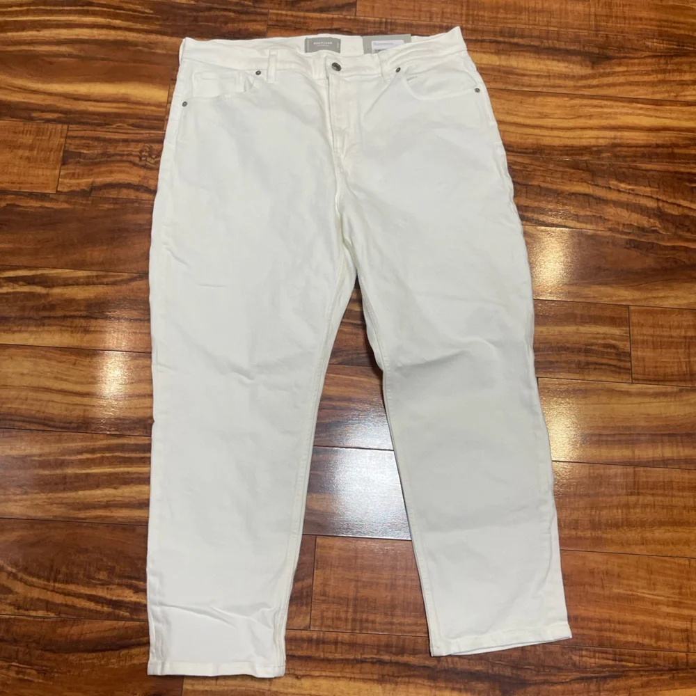 NWT‎ Everlane Women’s Cheeky Jean Crop White 35